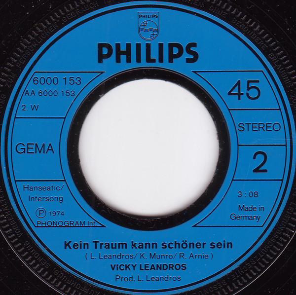 Cover zu Vicky Leandros - Du Lässt Mir Meine Welt (Quando Ti Lascio) | 1974 | Vinyl | Pop | Germany