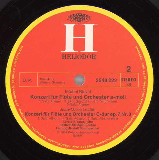 Cover zu Wolfgang Amadeus Mozart, Michel Blavet, Jean-Marie Leclair - Flötenkonzerte | Vinyl | Classical | Germany