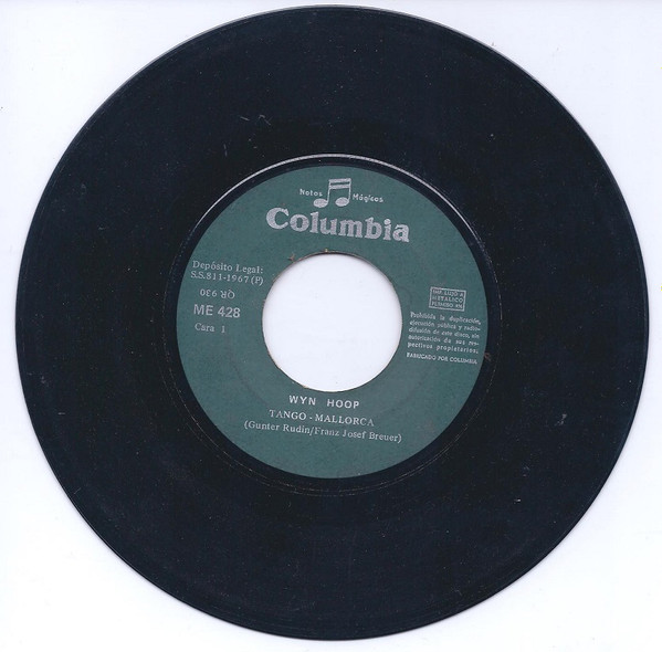 Cover zu Wyn Hoop - Auf Wiedersehn, Mallorca / Tango Mallorca | 1967 | Vinyl | Pop | Spain