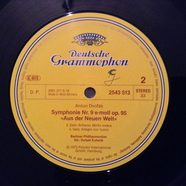 Cover zu Antonín Dvořák / Berliner Philharmoniker, Rafael Kubelik - Symphonie No. 9 Aus Der Neuen Welt · From The New World | 1983 | Vinyl | Classical | Germany