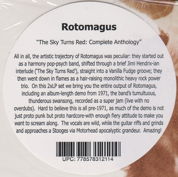 Cover zu Rotomagus - The Sky Turns Red (Complete Anthology) | 2012 | Vinyl, LP, Compilation | Rock | US