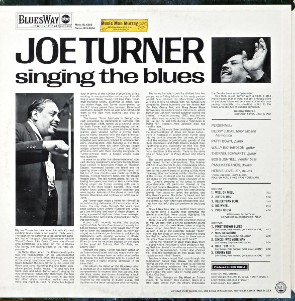 Cover zu Big Joe Turner - Singing The Blues | 1967 | Vinyl | Jazz, Blues | US