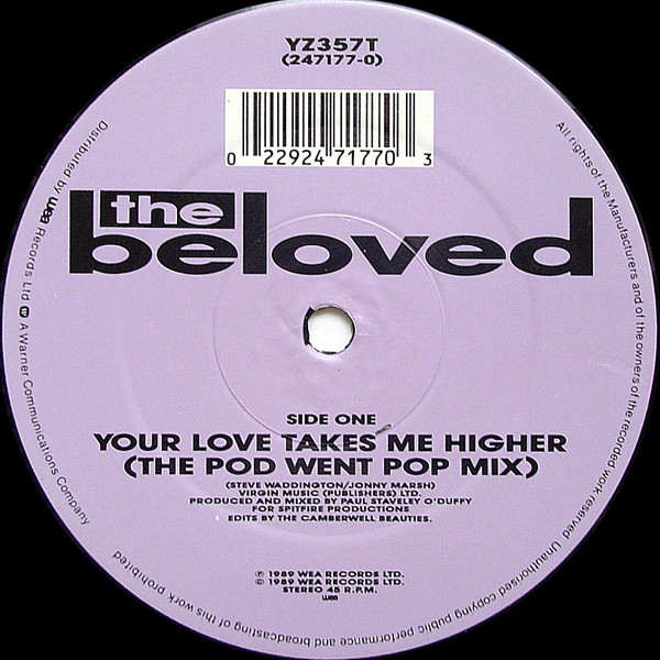 Cover zu The Beloved - Your Love Takes Me Higher | 1989 | 12