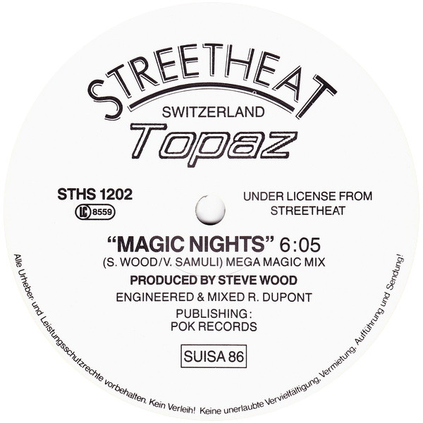 Cover zu Topaz (10) - Magic Nights | 1986 | Vinyl | Electronic | Switzerland