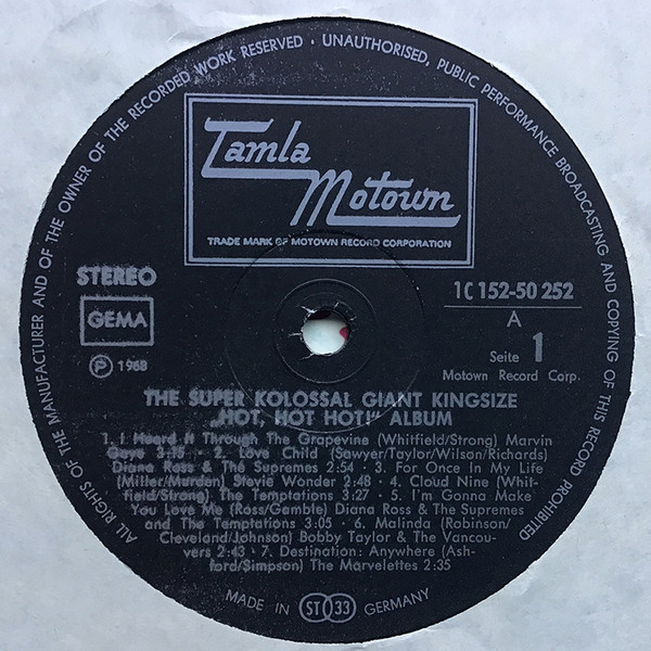 Cover zu Various - Tamla Motown Is Hot, Hot, Hot! (The Super Kolossal Giant Kingsize
