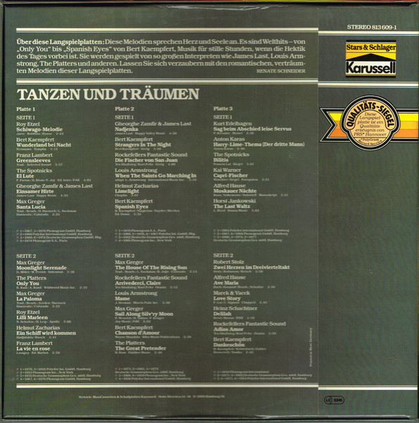 Cover zu Various - Tanzen Und Träumen | Vinyl | Jazz, Pop | Germany Schallplatten Ankauf