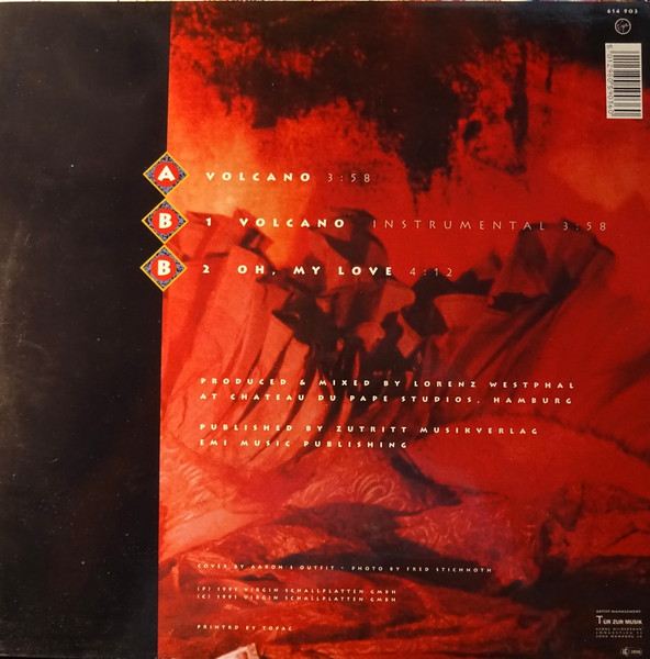 Cover zu Caro (7) - Volcano | 1991 | Vinyl | Rock, Pop | Germany Schallplatten Ankauf
