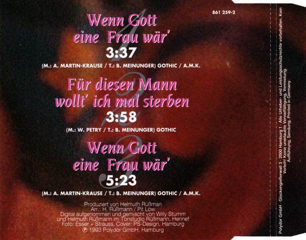 Cover zu Wencke Myhre - Wenn Gott Eine Frau Wär' | 1993 | Vinyl | Pop | Germany Schallplatten Ankauf
