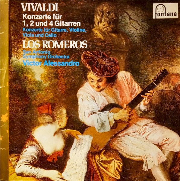 Cover zu Antonio Vivaldi - The Romeros, San Antonio Symphony Orchestra, Victor Alessandro - Konzerte Für 1, 2 Und 4 Gitarren / Konzerte Für Gitarre, Violine, Viola Und Cello | Vinyl | Classical Schallplatten Ankauf