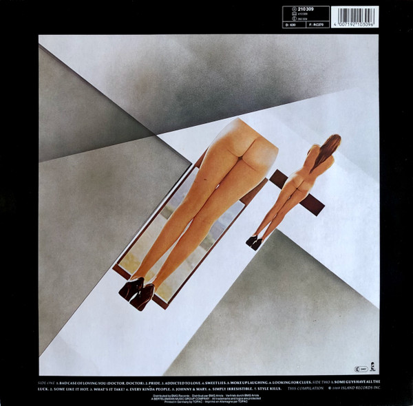 Cover zu Robert Palmer - Addictions Volume I | 1989 | LP, Comp | Electronic, Rock | Germany