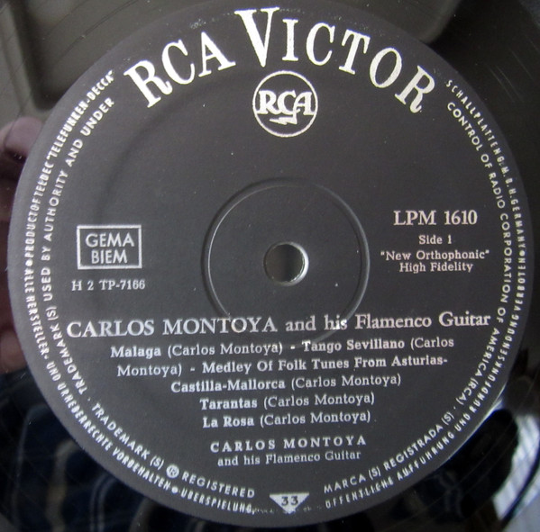 Cover zu Carlos Montoya - Carlos Montoya And His Flamenco Guitar | 1958 | Vinyl | Folk, World, & Country | Germany Schallplatten Ankauf