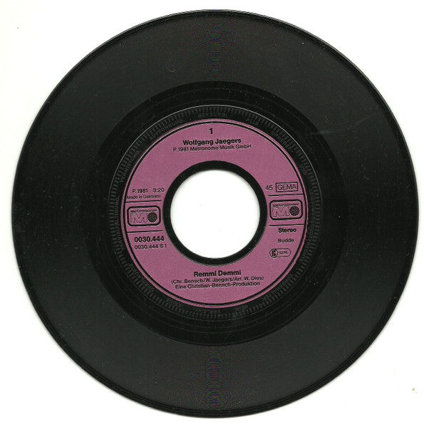 Cover zu Wolfgang Jaegers - Remmi Demmi | 1981 | Vinyl | Pop | Germany Schallplatten Ankauf