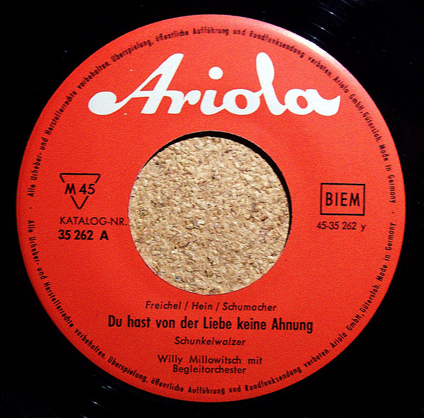 Cover zu Willy Millowitsch - Heut Sind Wir Blau | 1960 | Vinyl | Pop | Germany Schallplatten Ankauf
