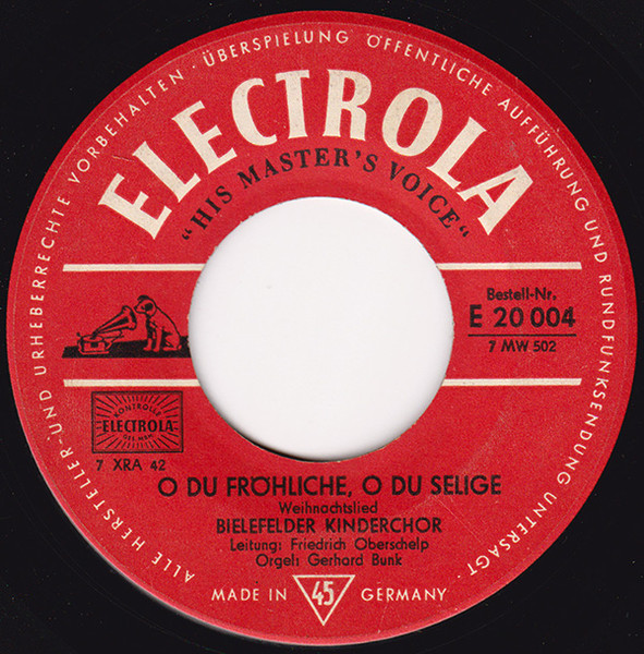 Cover zu Chor Der St. Hedwigs-Kathedrale Berlin / Der Bielefelder Kinderchor - Stille Nacht, Heilige Nacht / O Du Fröhliche, O Du Selige | Vinyl | Classical, Children's | Germany Schallplatten Ankauf