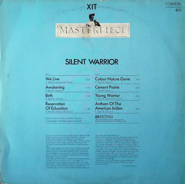 Cover zu XIT (4) - Silent Warrior | 1978 | Vinyl | Rock, Folk, World, & Country | Germany