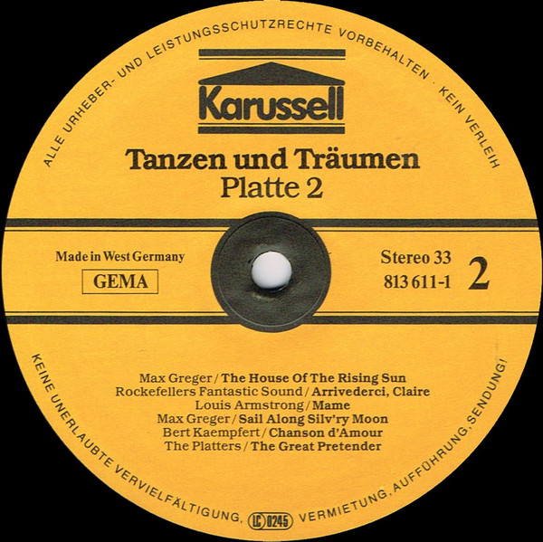 Cover zu Various - Tanzen Und Träumen | Vinyl | Jazz, Pop | Germany
