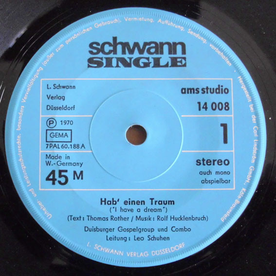 Cover zu Duisburger Gospelgroup - Hab' Einen Traum | 1970 | Vinyl | Rock, Folk, World, & Country | Germany Schallplatten Ankauf