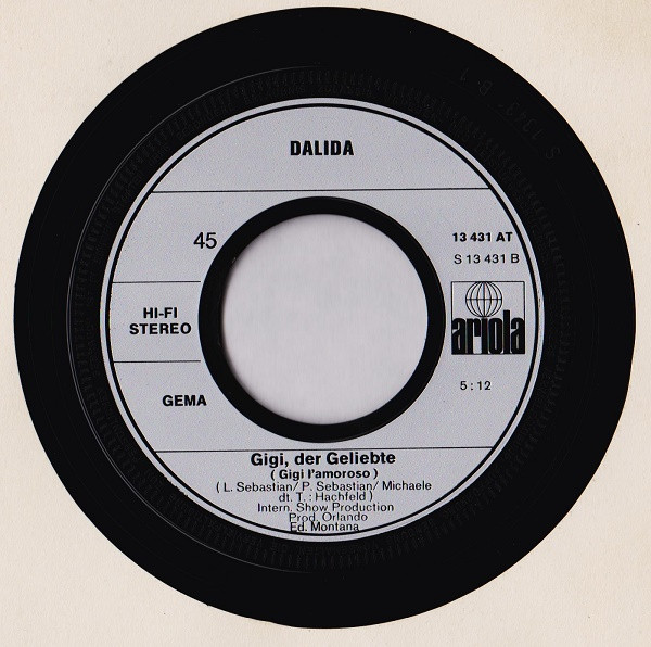 Cover zu Dalida - Er War Gerade 18 Jahr' / Gigi, Der Geliebte | 1974 | Vinyl | Pop | Germany Schallplatten Ankauf