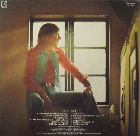 Cover zu Wolfgang Hofer - Zwei Herzen Für Ein Hallelujah - Nicht Ganz Landläufige Liebeslieder | 1974 | Vinyl | Pop | Germany Schallplatten Ankauf