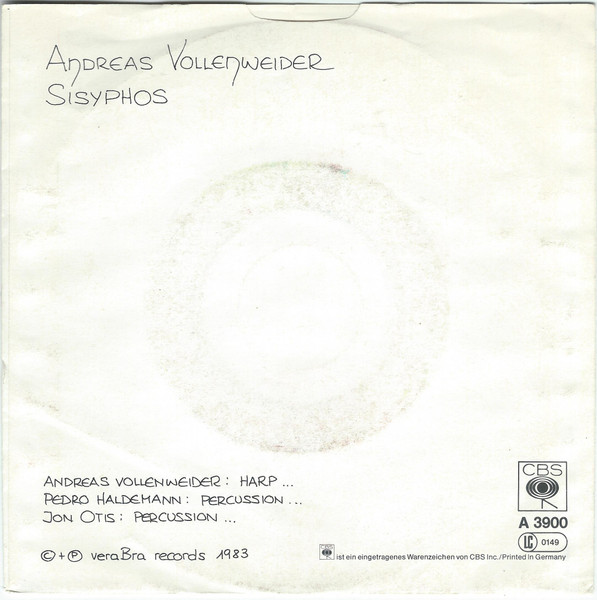 Cover zu Andreas Vollenweider - Pace Verde | 1983 | Vinyl, 45 RPM, 7