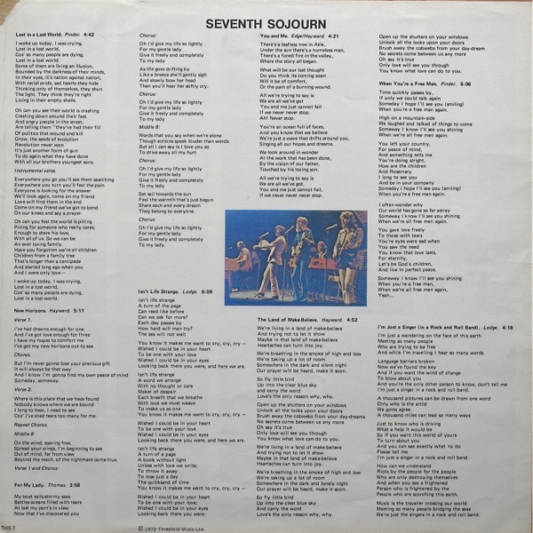 Cover zu The Moody Blues - Seventh Sojourn | 1972 | Vinyl, LP, Album, Stereo | Rock | UK