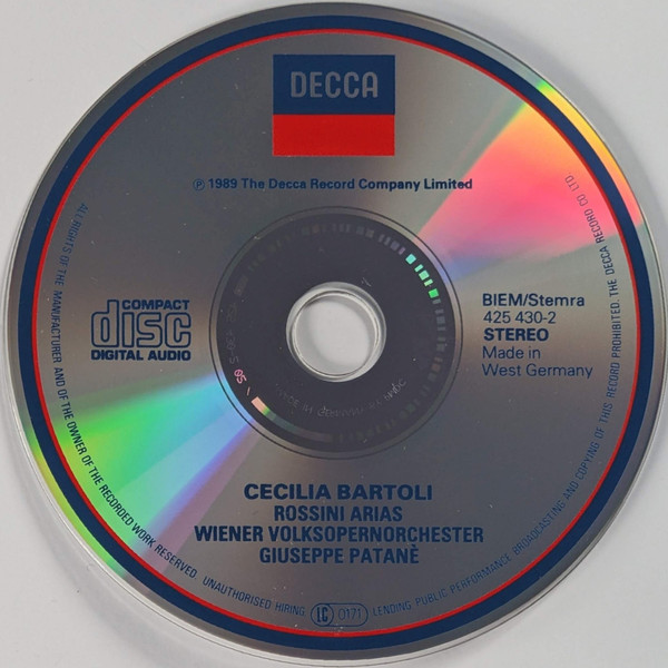 Cover zu Cecilia Bartoli - Rossini Arias | Vinyl | Classical | Europe