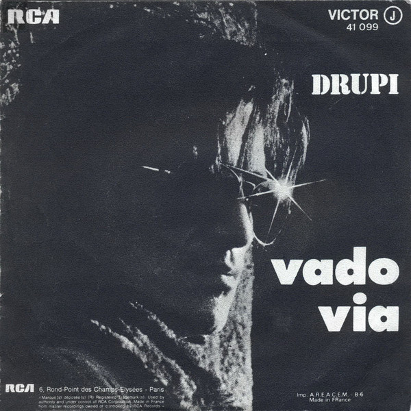 Cover zu Drupi (2) - Vado Via (Version Originale) | 1973 | Vinyl | Pop | France Schallplatten Ankauf