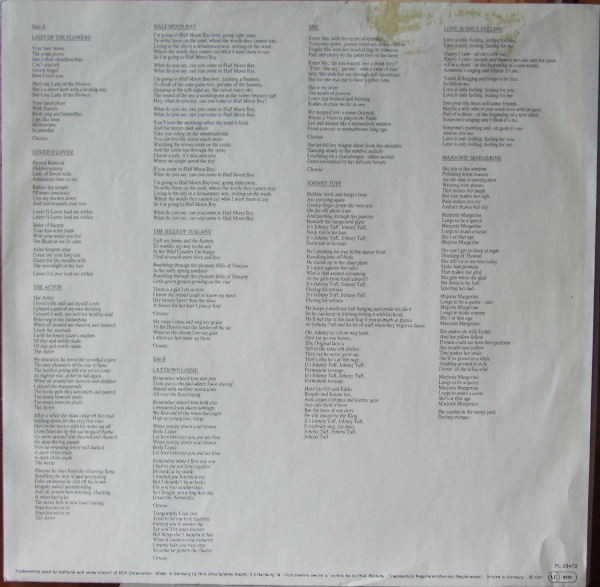 Cover zu Donovan - Love Is Only Feeling | 1981 | Vinyl | Rock, Pop | Germany