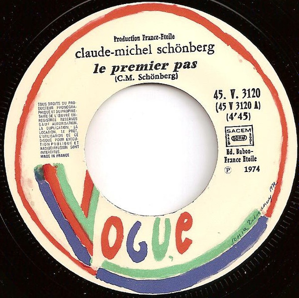 Cover zu Claude-Michel Schönberg - Le Premier Pas / Endors-toi Ma Jolie France | 1974 | Vinyl | Pop | France Schallplatten Ankauf