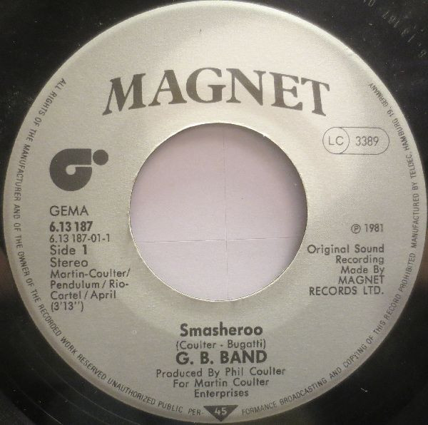 Cover zu The GB Band - Smasheroo | 1981 | Vinyl | Electronic, Rock, Pop | Germany Schallplatten Ankauf