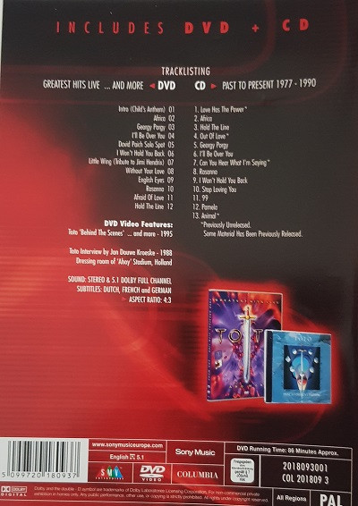 Cover zu Toto - Greatest Hit Live...And More & Past To Present 1977-1990 | 2004 | Vinyl | Rock | Europe
