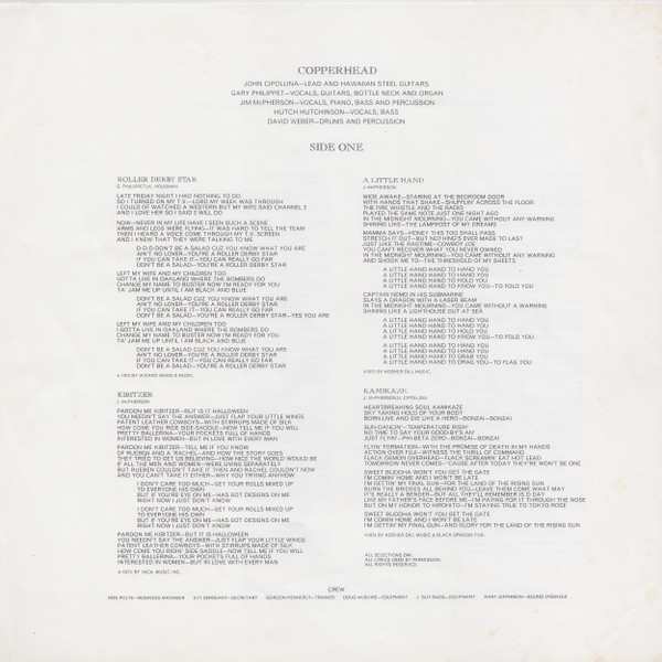 Cover zu Copperhead - Copperhead | LP, Album, RE | Rock | Europe