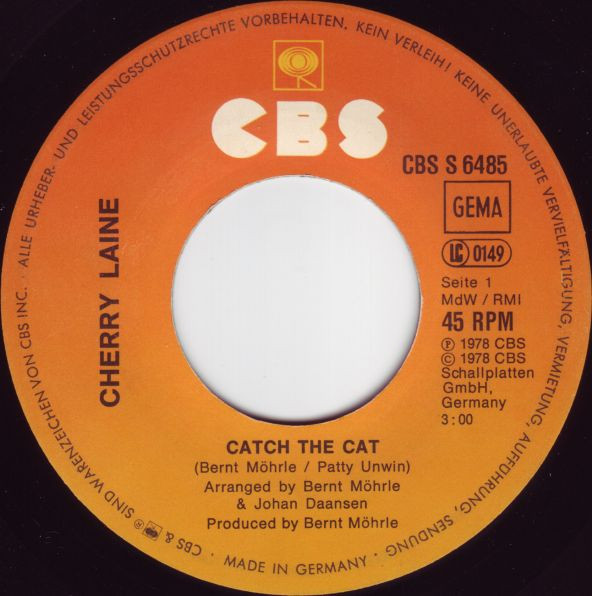 Cover zu Cherry Laine - Catch The Cat | 1978 | Vinyl | Funk / Soul | Germany