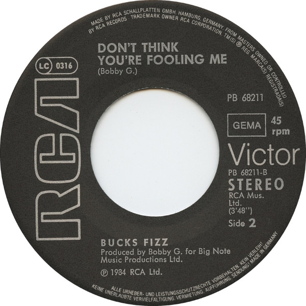 Cover zu Bucks Fizz - Talking In Your Sleep | 1984 | Vinyl | Electronic | Germany