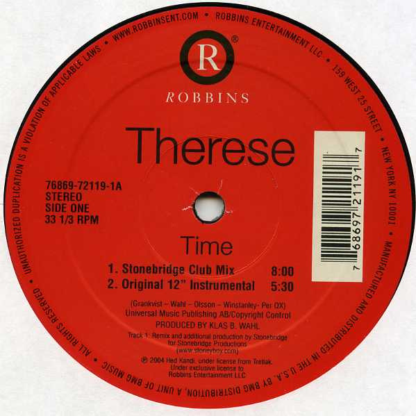 Cover zu Therese - Time | 2004 | Vinyl | Electronic | US