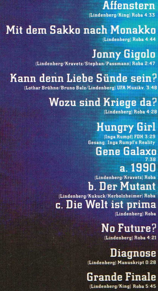 Cover zu Udo Lindenberg - Live - Intensivstationen | 1982 | 2xLP, Album, Gat | Rock | Germany