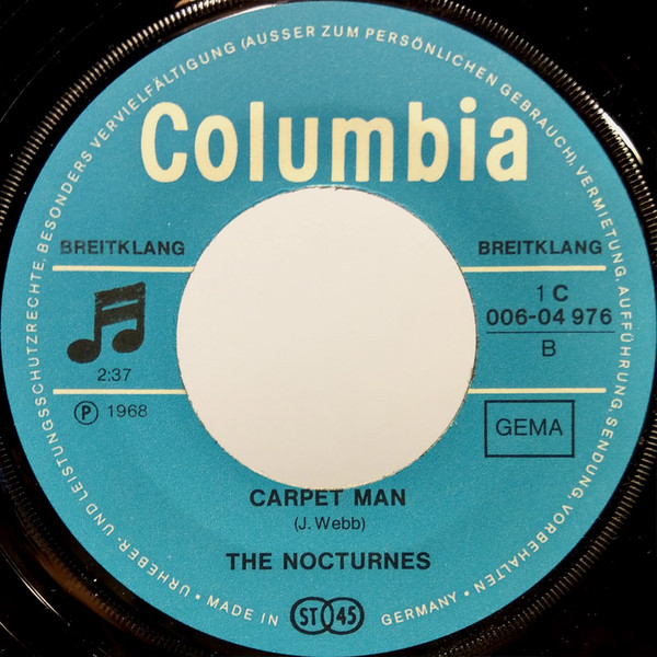 Cover zu The Nocturnes - Da Doo Ron Ron / Carpet Man | 1972 | Vinyl | Rock, Pop | Germany