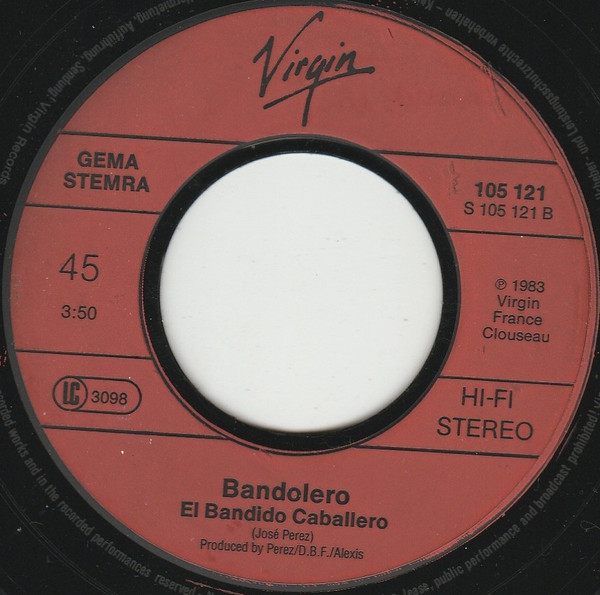 Cover zu Bandolero - Paris Latino / El Bandido Caballero | 1983 | 7