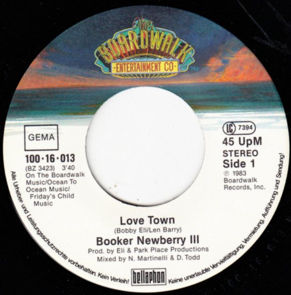 Cover zu Booker Newberry III - Love Town | 1983 | Vinyl | Electronic, Funk / Soul | Germany
