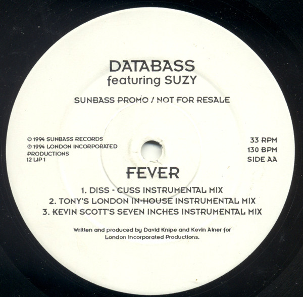 Cover zu Databass (7) Featuring Suzy (19) - Fever | 1994 | Vinyl | Electronic | UK Schallplatten Ankauf