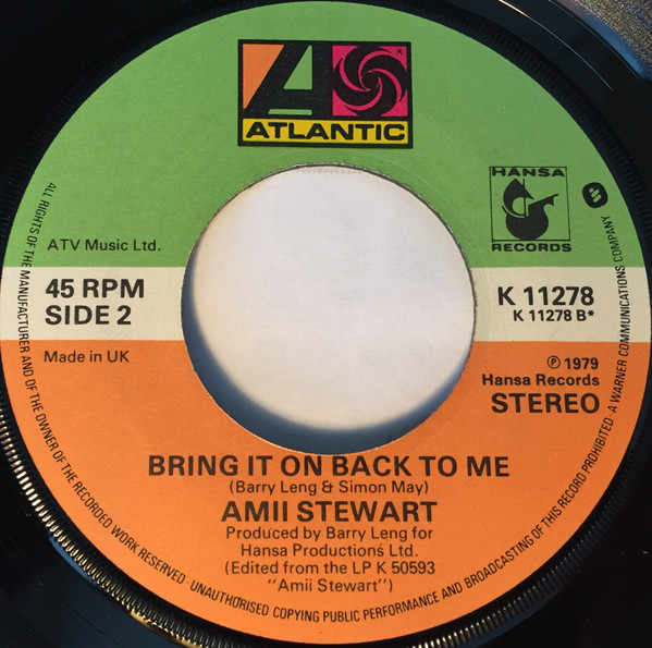 Cover zu Amii Stewart - Light My Fire / 137 Disco Heaven | 1979 | Vinyl | Funk / Soul | UK Schallplatten Ankauf