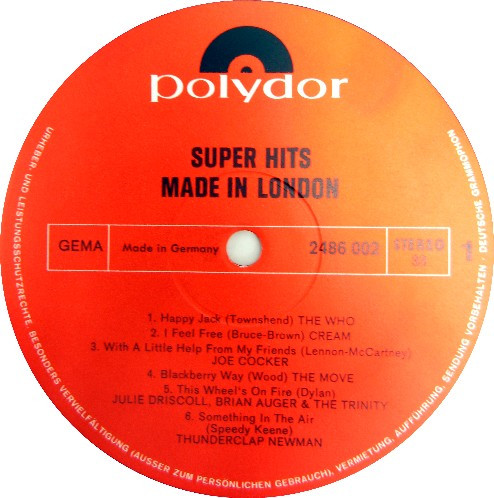 Cover zu Various - Super Hits Made In London | Vinyl | Rock, Pop | Germany