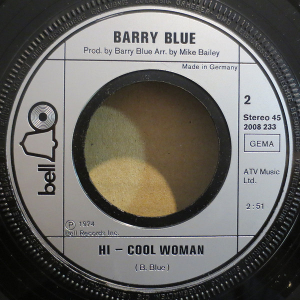 Cover zu Barry Blue - School Love | 1974 | Vinyl | Rock, Pop | Germany