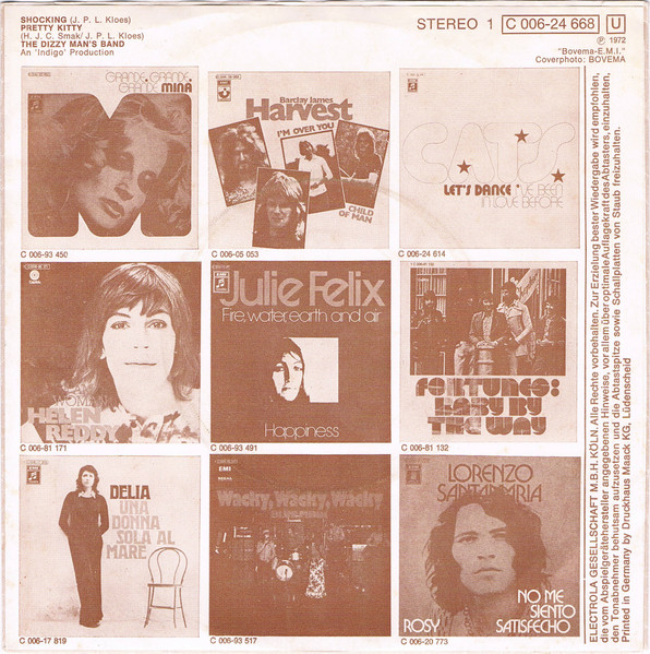 Cover zu Dizzy Man's Band - Shocking | 1972 | Vinyl | Rock | Germany Schallplatten Ankauf