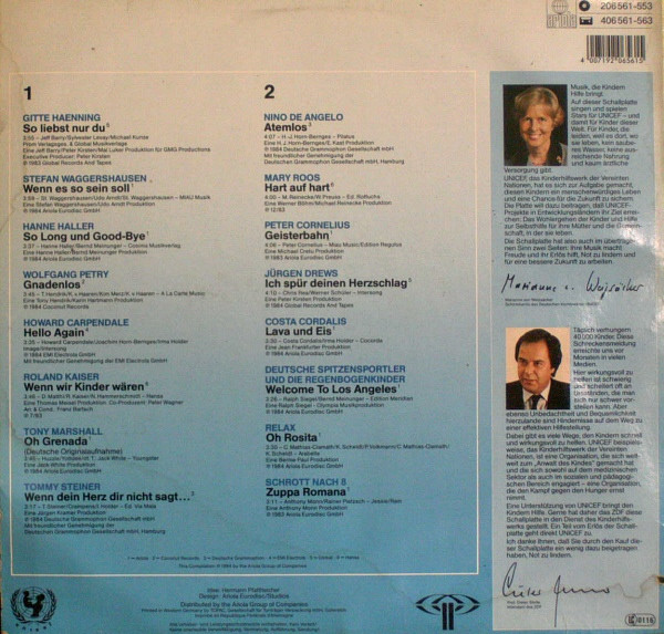 Cover zu Various - Die Tele-Hitparade - Stars Aus Der Tele-Illustrierten Singen Für Unicef | 1984 | Vinyl | Rock, Pop | Germany Schallplatten Ankauf