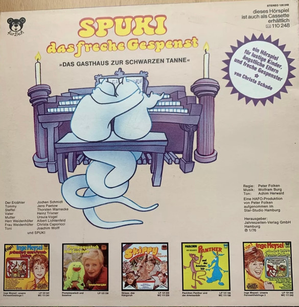 Cover zu Christa Schade - Spuki Das Freche Gespenst - Das Gasthaus Zur Schwarzen Tanne | 1976 | Vinyl | Non-Music, Children's | Germany Schallplatten Ankauf
