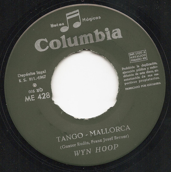 Cover zu Wyn Hoop - Auf Wiedersehn, Mallorca / Tango Mallorca | 1967 | Vinyl | Pop | Spain