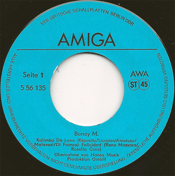 Cover zu Boney M. - Boney M. | 1986 | Vinyl | Electronic | German Democratic Republic (GDR) Schallplatten Ankauf