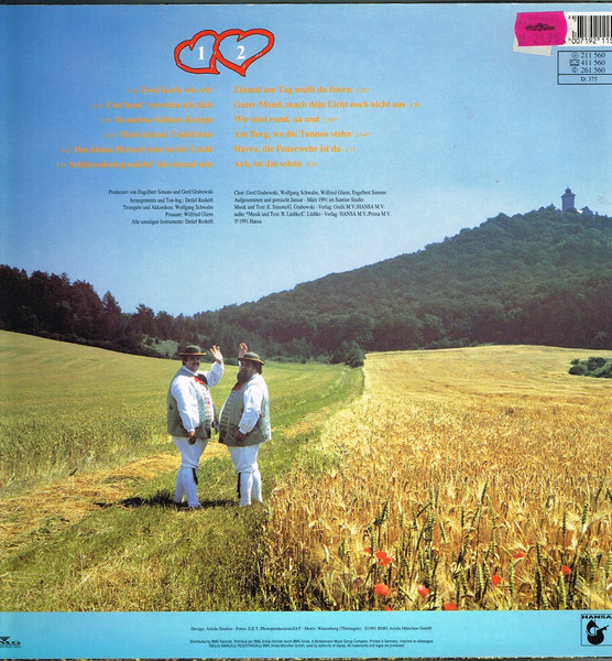 Cover zu Die Wildecker Herzbuben - Zwei Kerle Wie Wir | 1991 | Vinyl | Pop | Germany