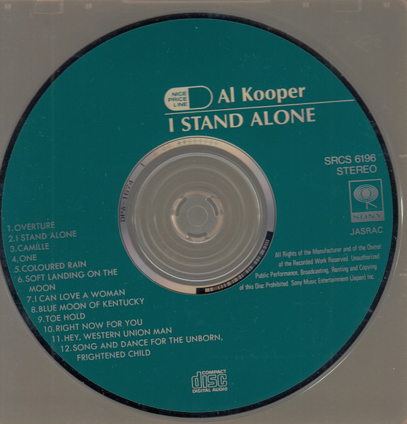 Cover zu Al Kooper - I Stand Alone | 1992 | Vinyl | Rock, Funk / Soul, Pop | Japan
